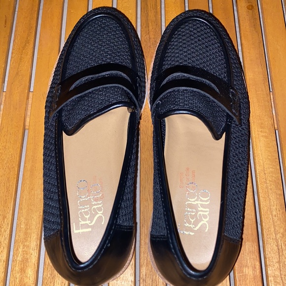 Franco Sarto Celeste Black Loafers Size 6 New Sample shoe Excellent Condition - Picture 4 of 6